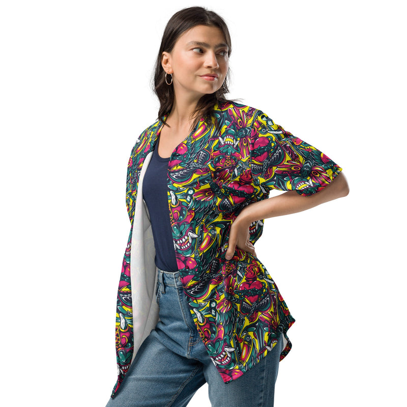 Kabuki Chaos CAMO Unisex Baseball Jersey