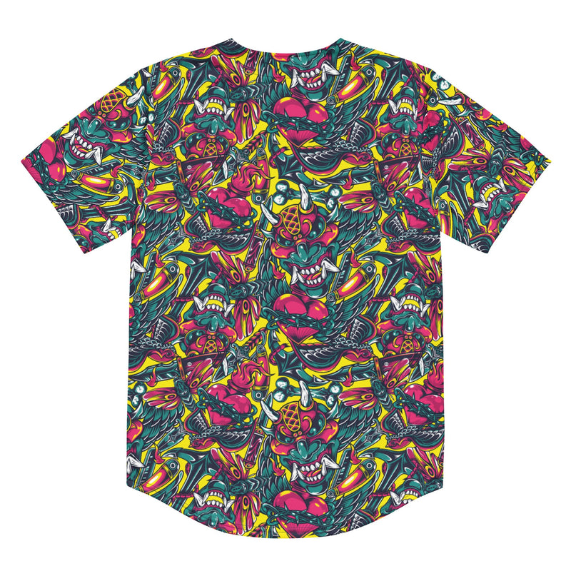 Kabuki Chaos CAMO Unisex Baseball Jersey