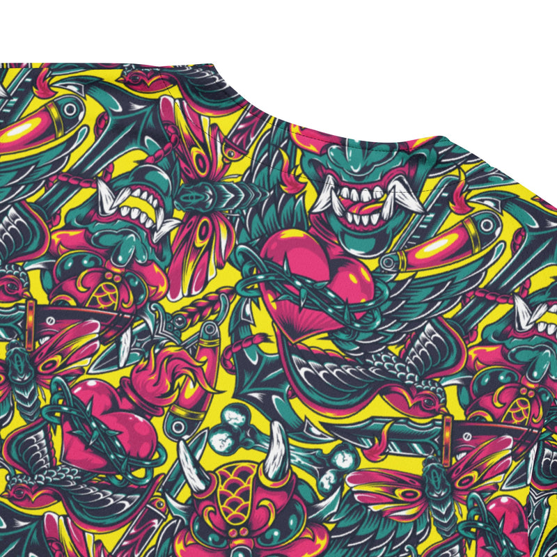 Kabuki Chaos CAMO Unisex Baseball Jersey