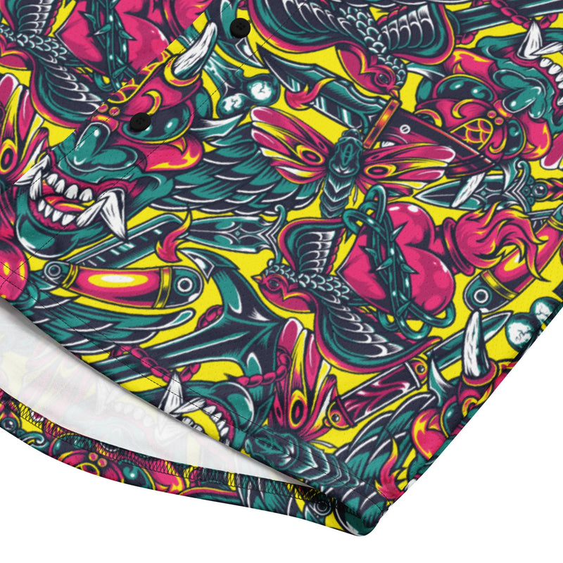 Kabuki Chaos CAMO Unisex Baseball Jersey