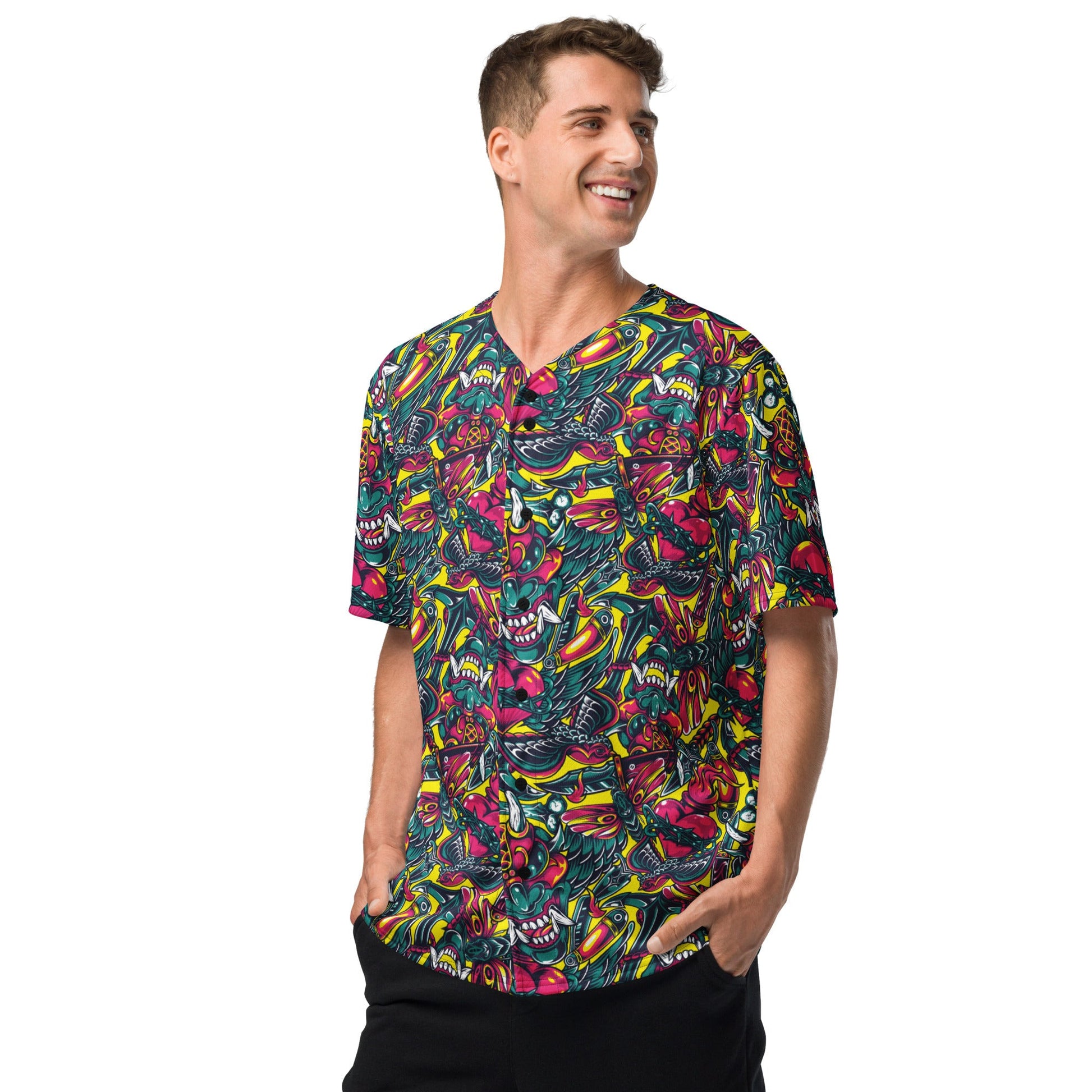 Kabuki Chaos CAMO baseball jersey - Baseball Jerseys