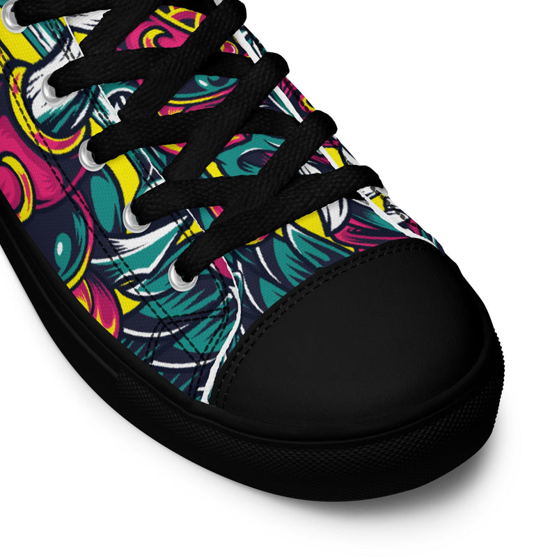 Kabuki Chaos CAMO Mens High-Top Canvas Shoes