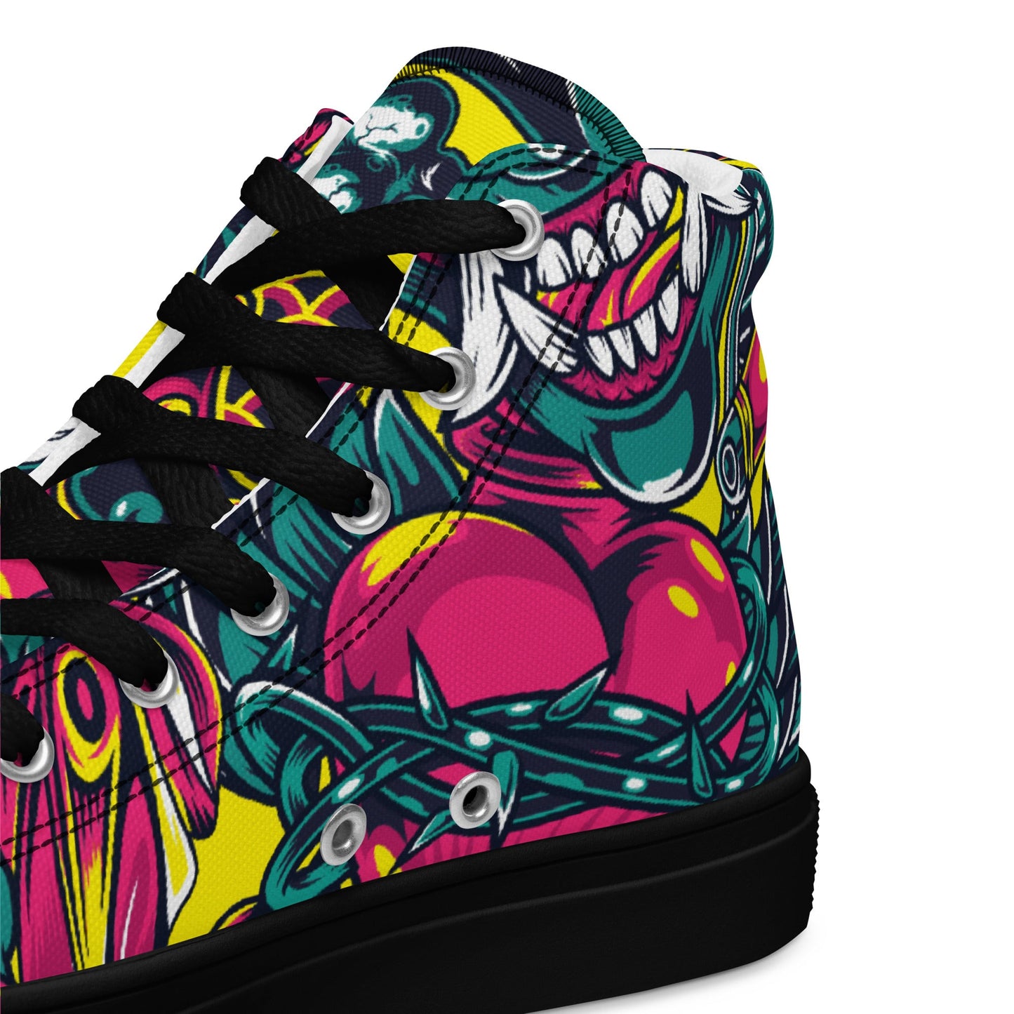 Kabuki Chaos CAMO Mens high top canvas shoes - High Top Canvas Shoes