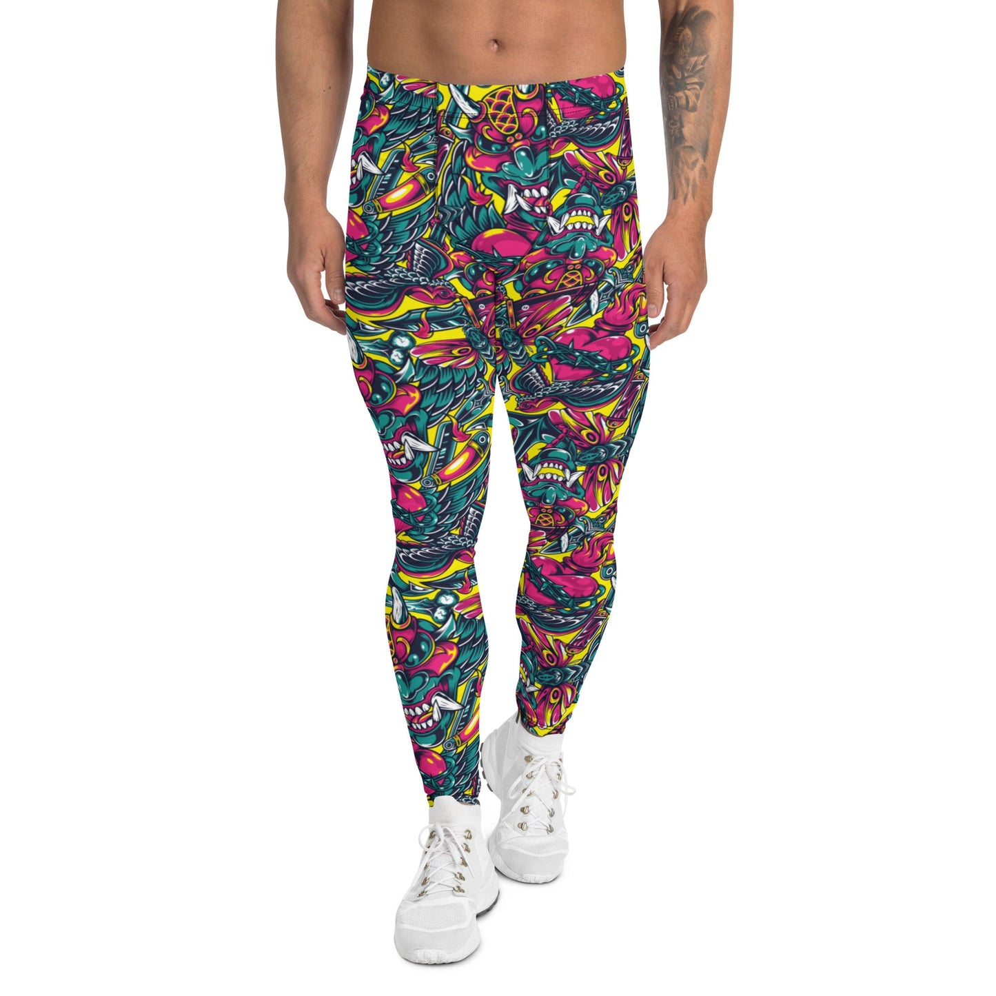 Kabuki Chaos CAMO Mens Leggings - XS