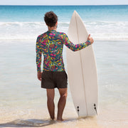 Kabuki Chaos CAMO Mens Long-Sleeve Rash Guard
