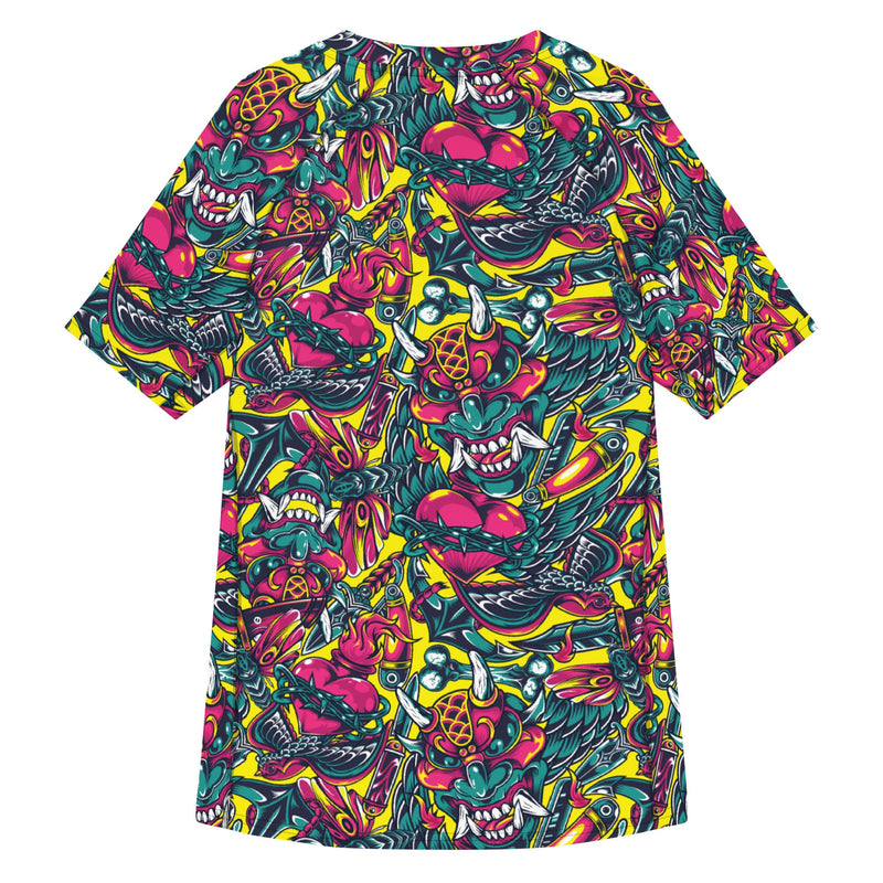 Kabuki Chaos CAMO Mens Short-Sleeve Rash Guard