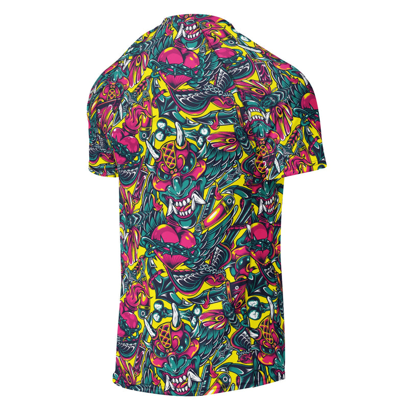 Kabuki Chaos CAMO Mens Short-Sleeve Rash Guard