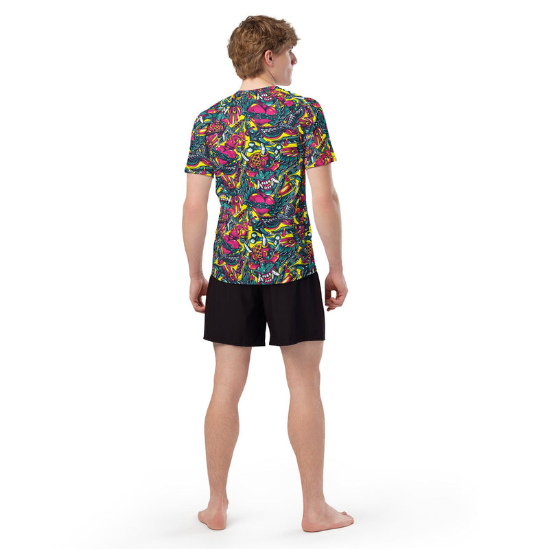 Kabuki Chaos CAMO Mens Short-Sleeve Rash Guard
