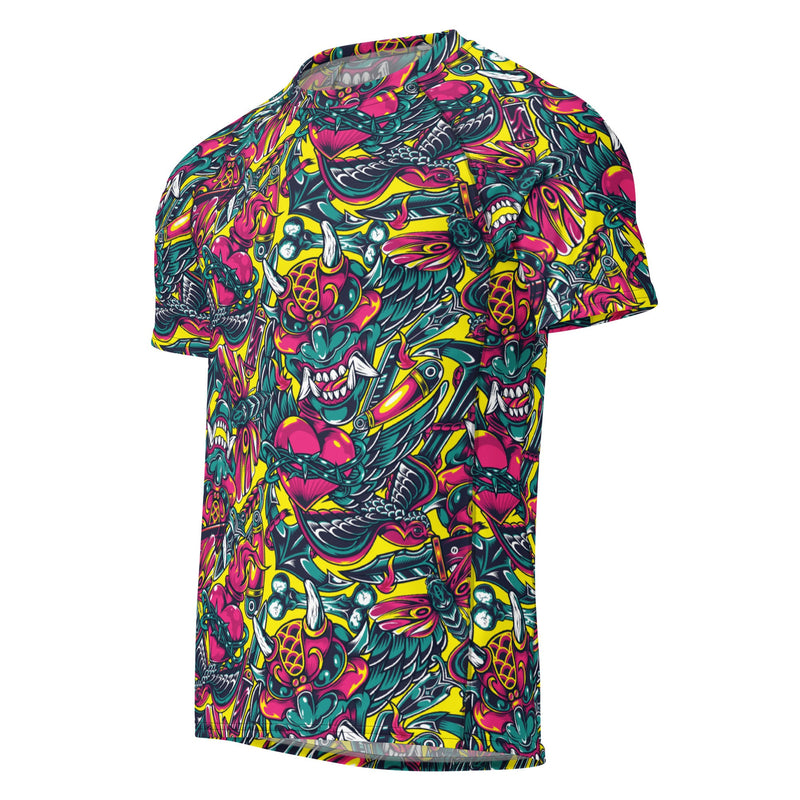 Kabuki Chaos CAMO Mens Short-Sleeve Rash Guard