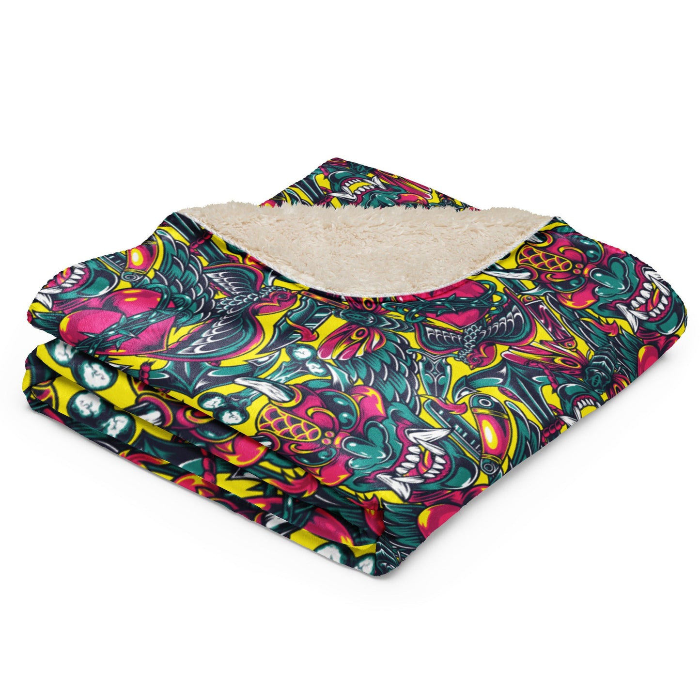 Kabuki Chaos CAMO Sherpa blanket - Blankets