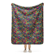 Kabuki Chaos CAMO Sherpa Blanket - 50″×60″