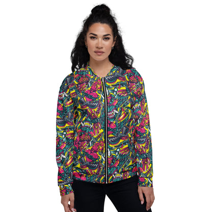 Kabuki Chaos CAMO Unisex Bomber Jacket - Jackets
