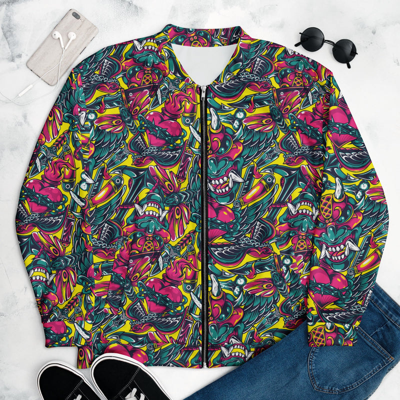 Kabuki Chaos CAMO Unisex Bomber Jacket