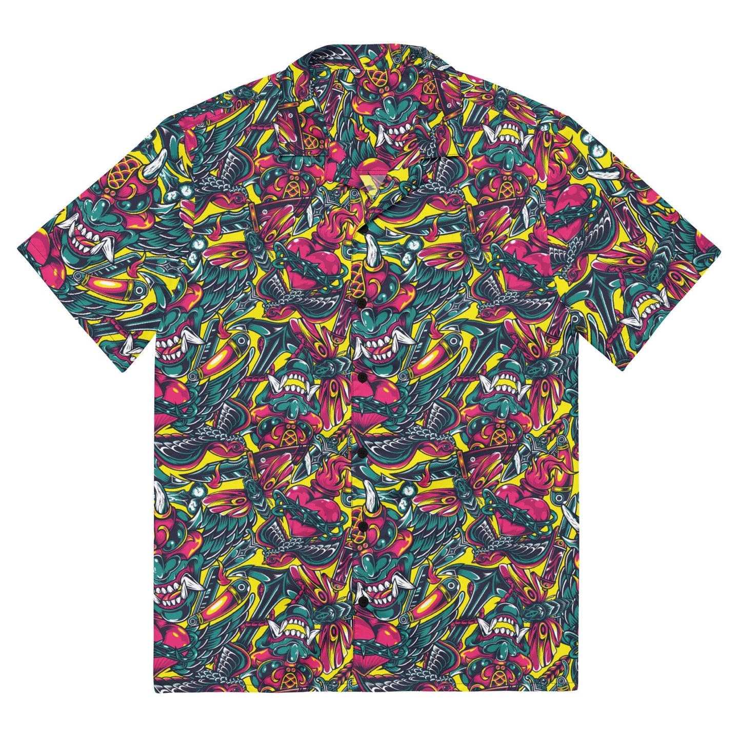 Kabuki Chaos CAMO Unisex button shirt - 2XS - Button Shirts