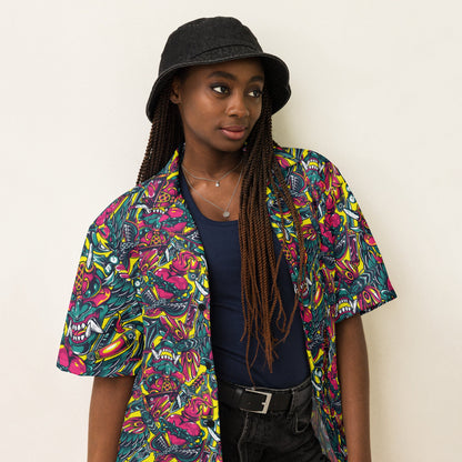 Kabuki Chaos CAMO Unisex button shirt - Button Shirts