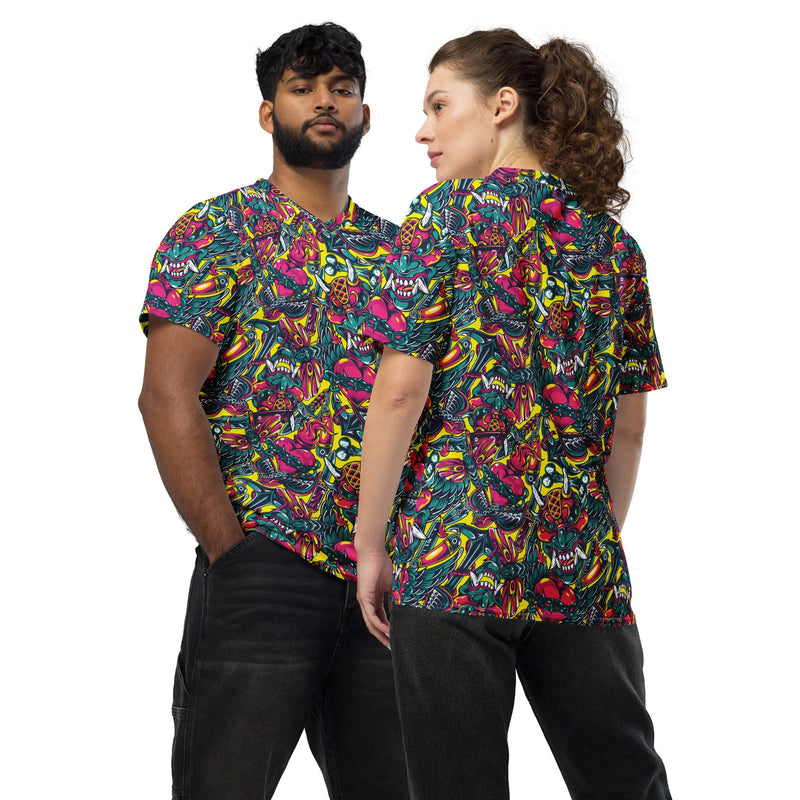 Kabuki Chaos CAMO Unisex Sports Jersey - 2XS