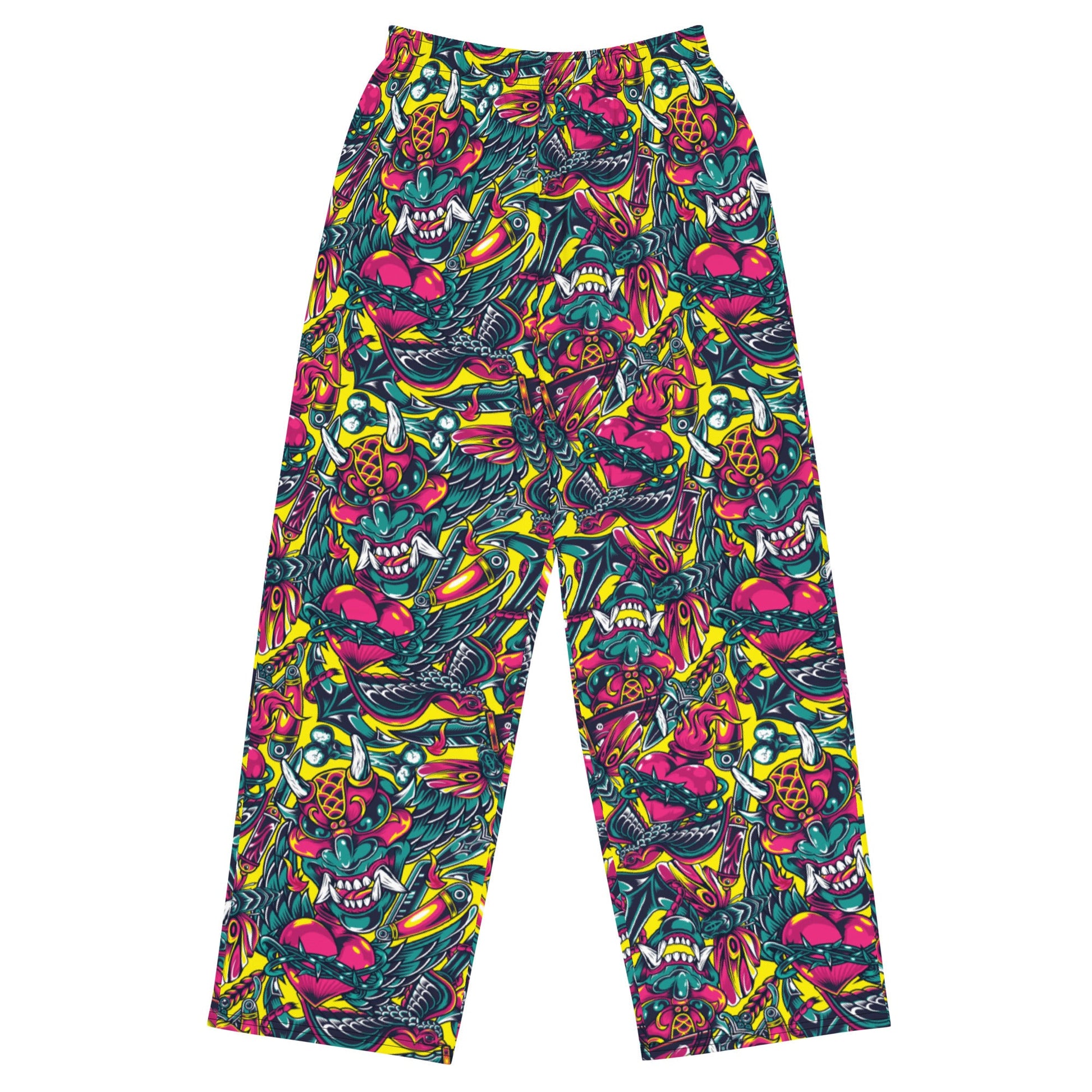 Kabuki Chaos CAMO unisex wide-leg pants - 2XS - Wide-leg Pants