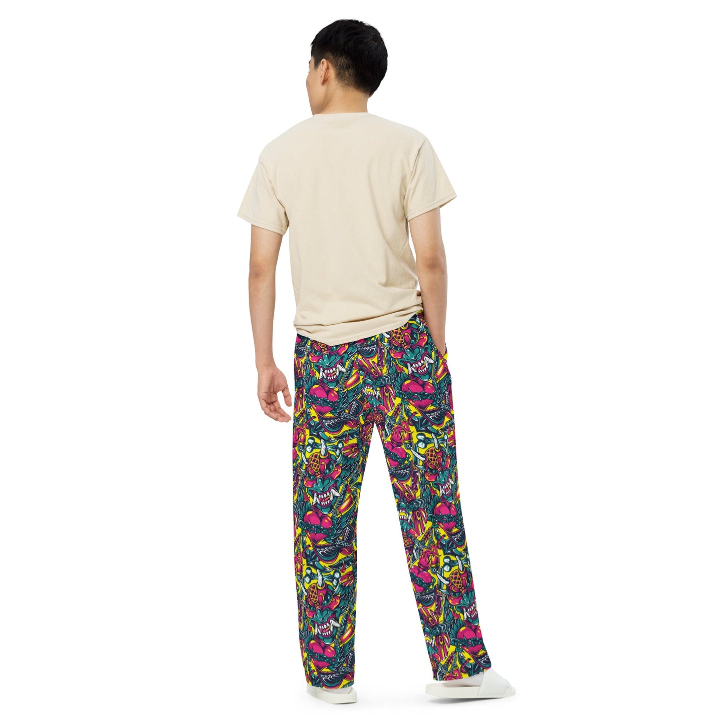 Kabuki Chaos CAMO unisex wide-leg pants - Wide-leg Pants