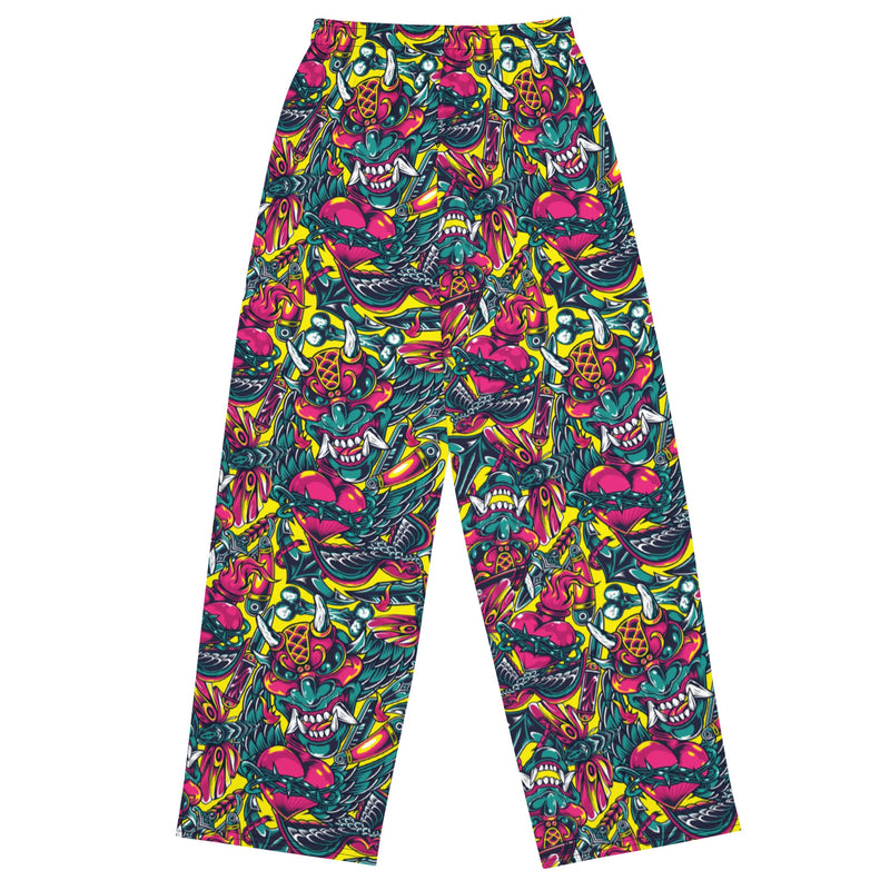 Kabuki Chaos CAMO Unisex Wide-Leg Leisure Pants
