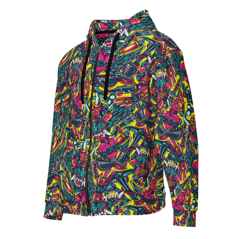 Kabuki Chaos CAMO Unisex Zip Hoodie