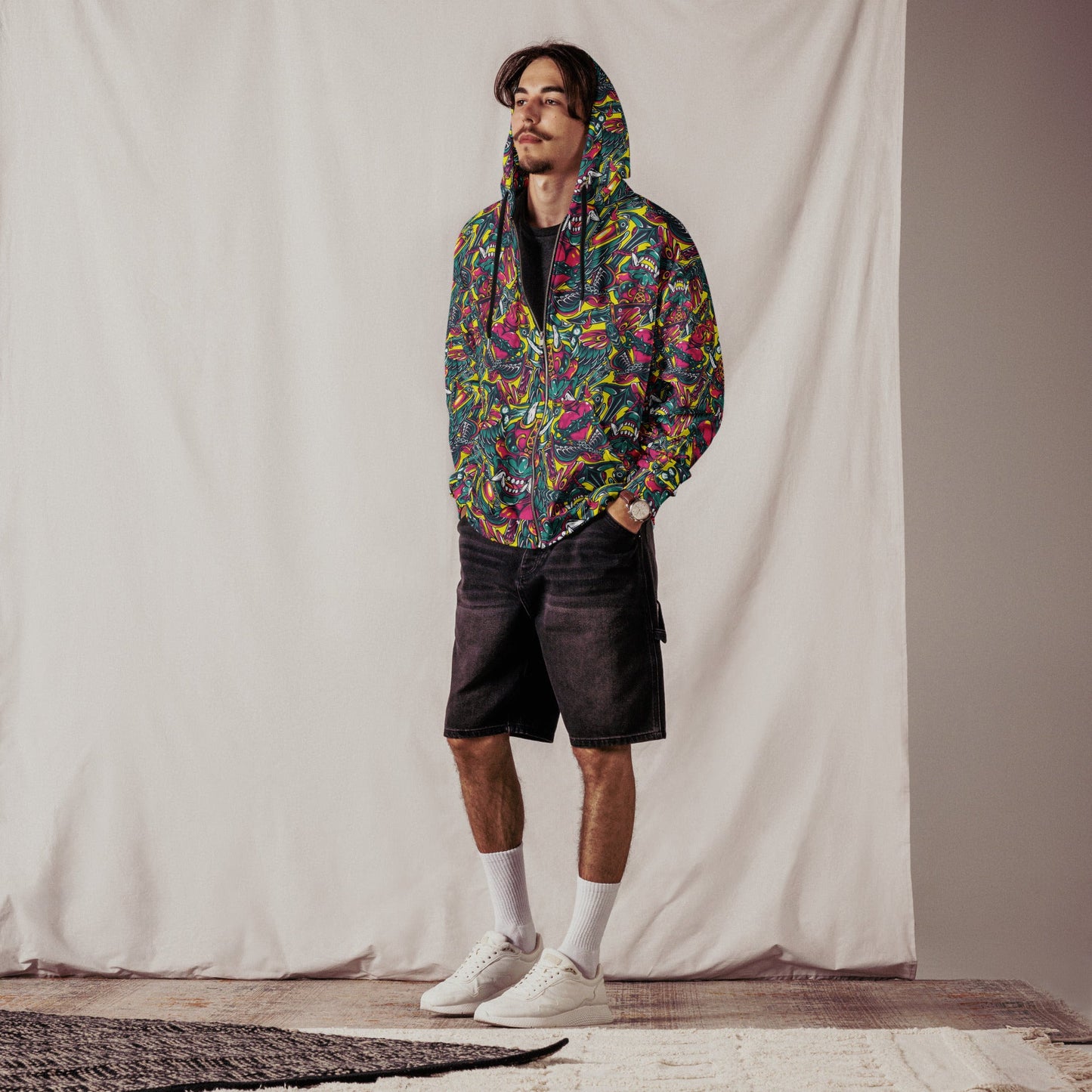 Kabuki Chaos CAMO Unisex zip hoodie - Zip Hoodies