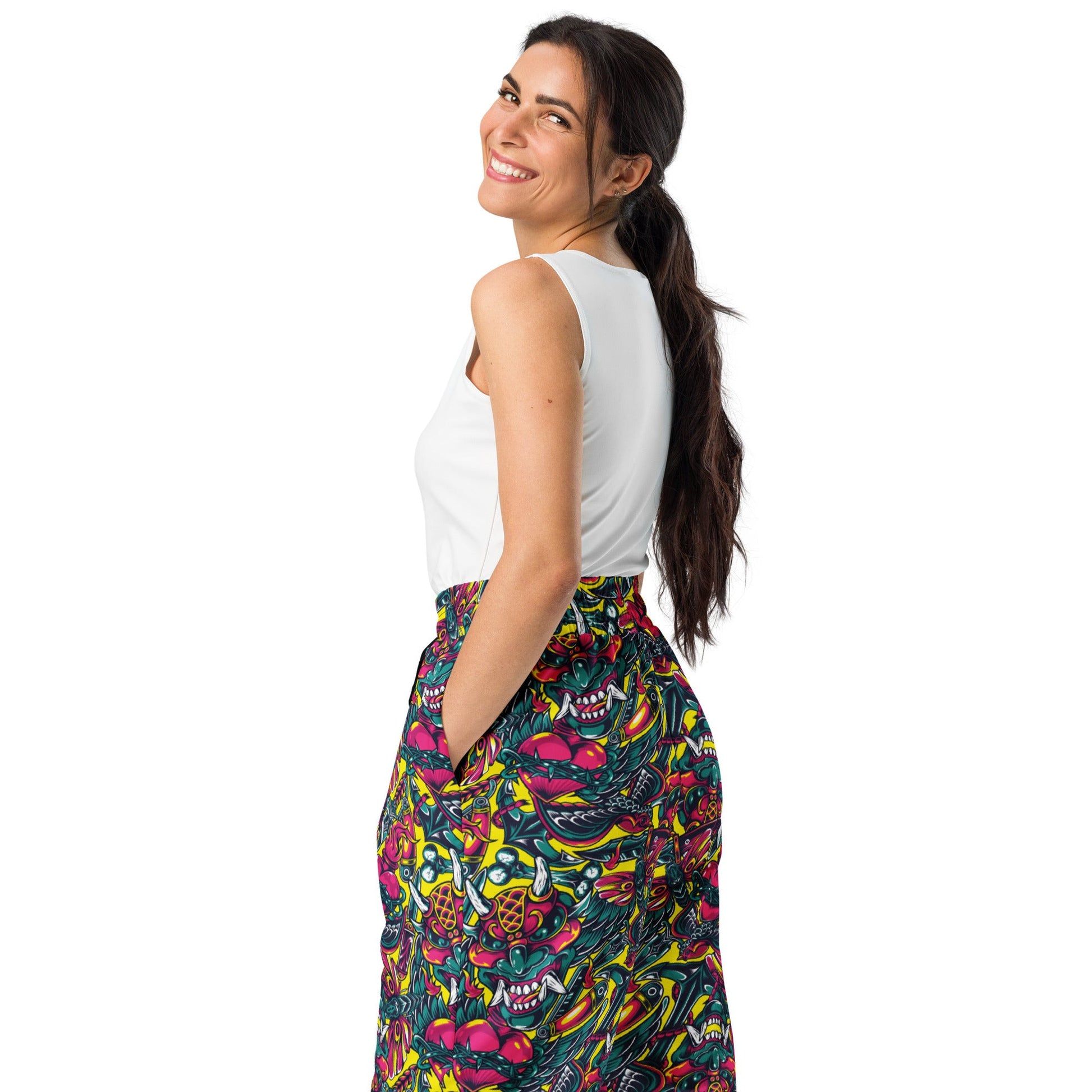 Kabuki Chaos CAMO Wide-leg joggers - Joggers