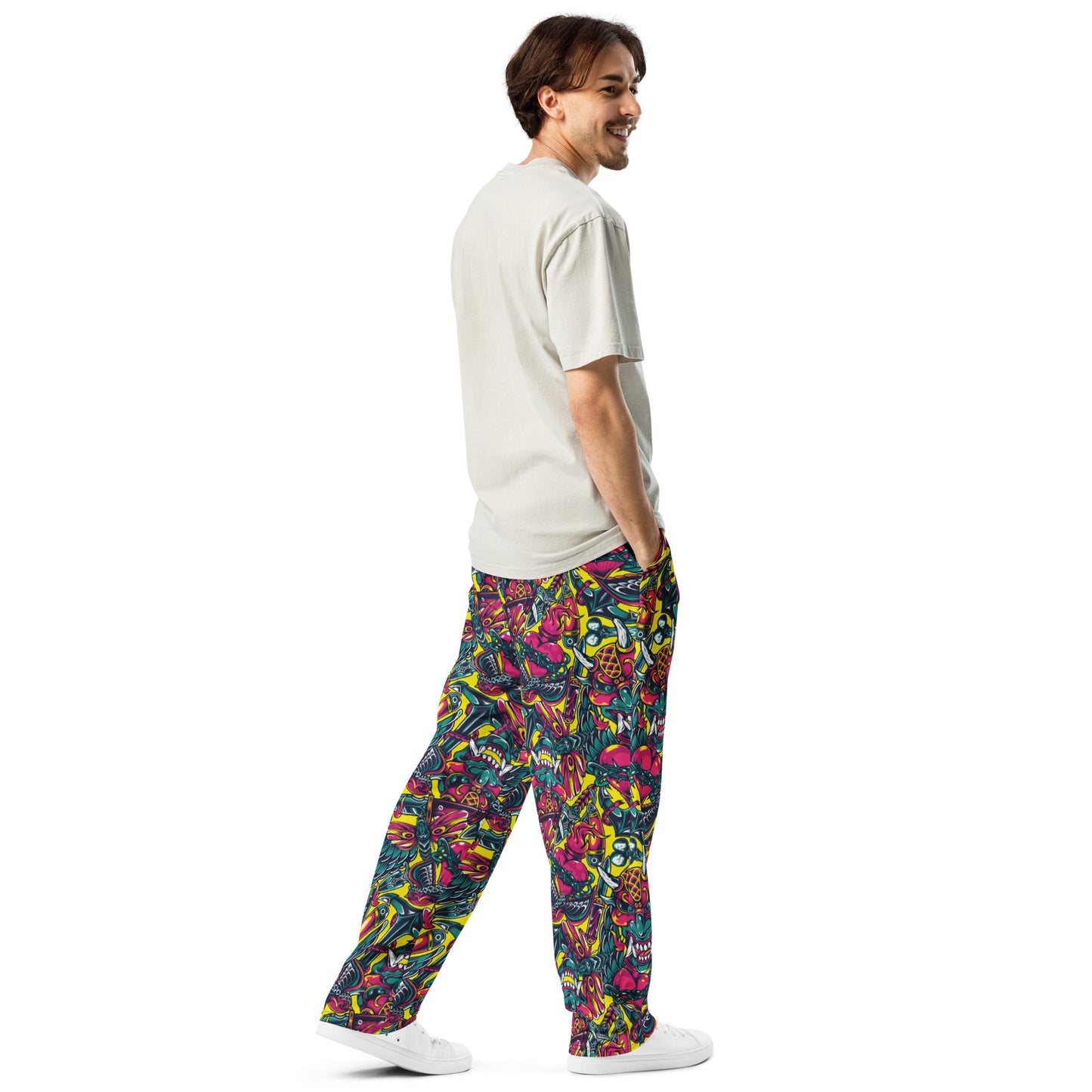 Kabuki Chaos CAMO Wide-leg joggers - Joggers