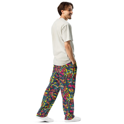 Kabuki Chaos CAMO Wide-leg joggers - Joggers