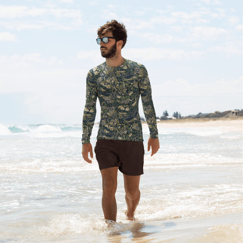 Kabuki Phantom Multi-terrain CAMO Mens Long-Sleeve Rash Guard - XS