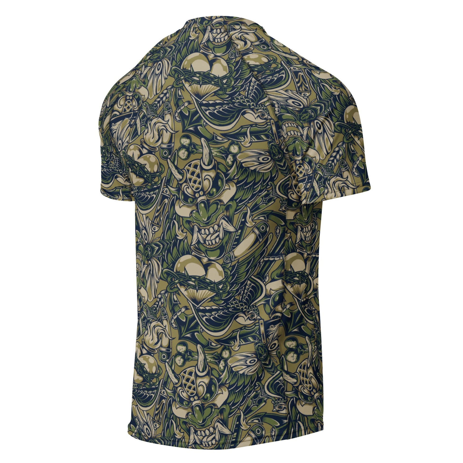 Kabuki Phantom Multi-terrain CAMO Mens Short-Sleeve Rash Guard - Short-sleeve Guards