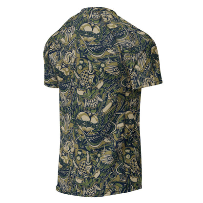 Kabuki Phantom Multi-terrain CAMO Mens Short-Sleeve Rash Guard - Short-sleeve Guards