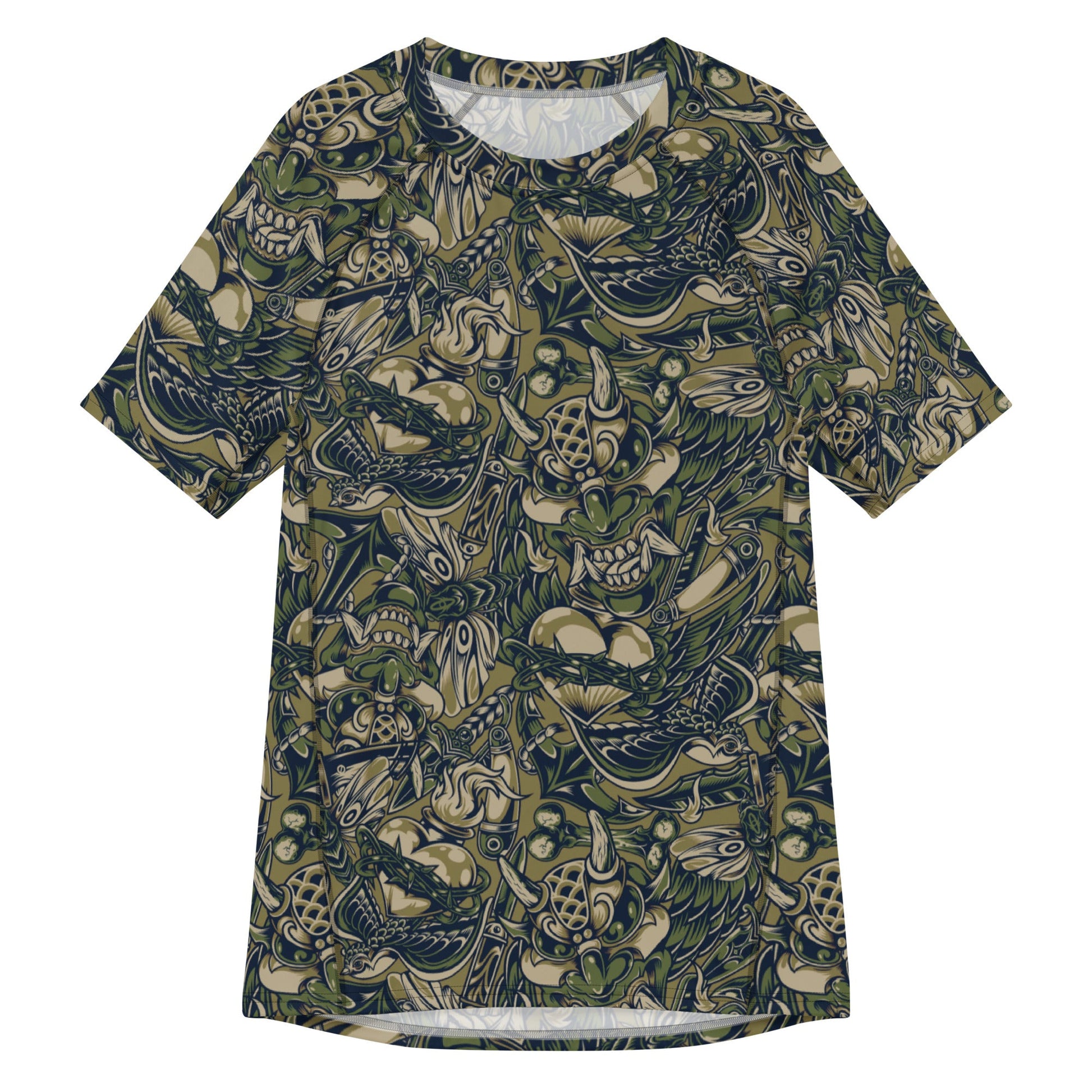 Kabuki Phantom Multi-terrain CAMO Mens Short-Sleeve Rash Guard - 2XS - Short-sleeve Guards