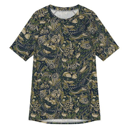 Kabuki Phantom Multi-terrain CAMO Mens Short-Sleeve Rash Guard - 2XS - Short-sleeve Guards
