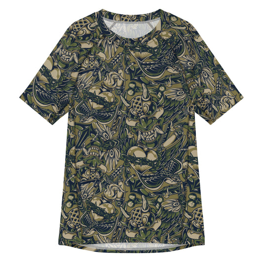 Kabuki Phantom Multi-terrain CAMO Mens Short-Sleeve Rash Guard - 2XS - Short-sleeve Guards