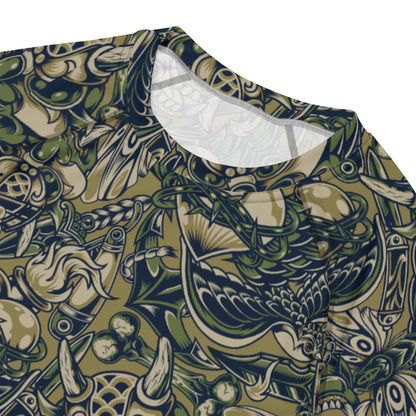 Kabuki Phantom Multi-terrain CAMO Mens Short-Sleeve Rash Guard - Short-sleeve Guards