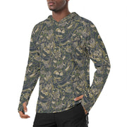 Kabuki Phantom Multi-terrain CAMO Mens Sunscreen Sports Hoodie With Thumb Holes