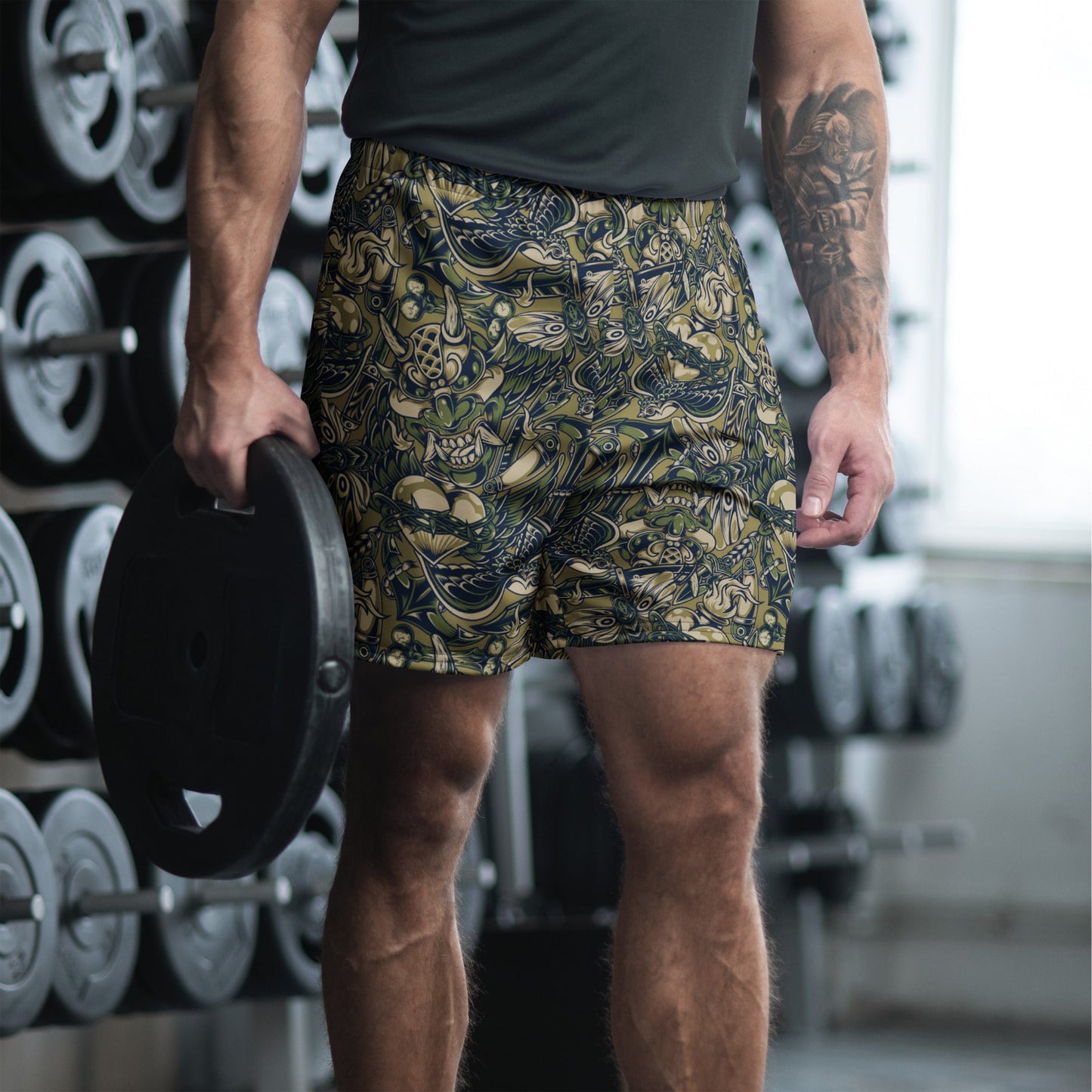 Kabuki Phantom Multi-terrain CAMO Unisex Athletic Long Shorts - 2XS