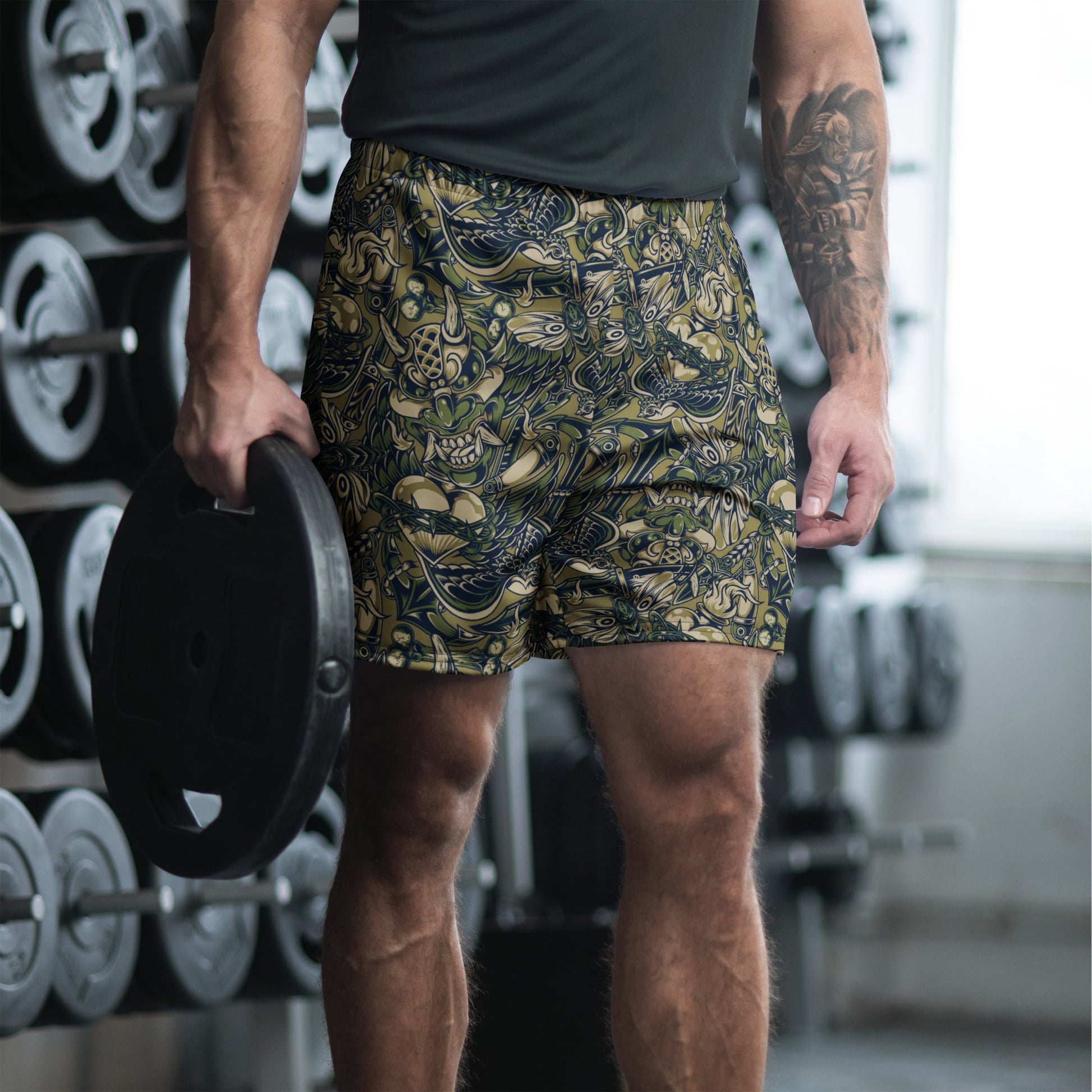 Kabuki Phantom Multi-terrain CAMO Unisex Athletic Long Shorts - 2XS