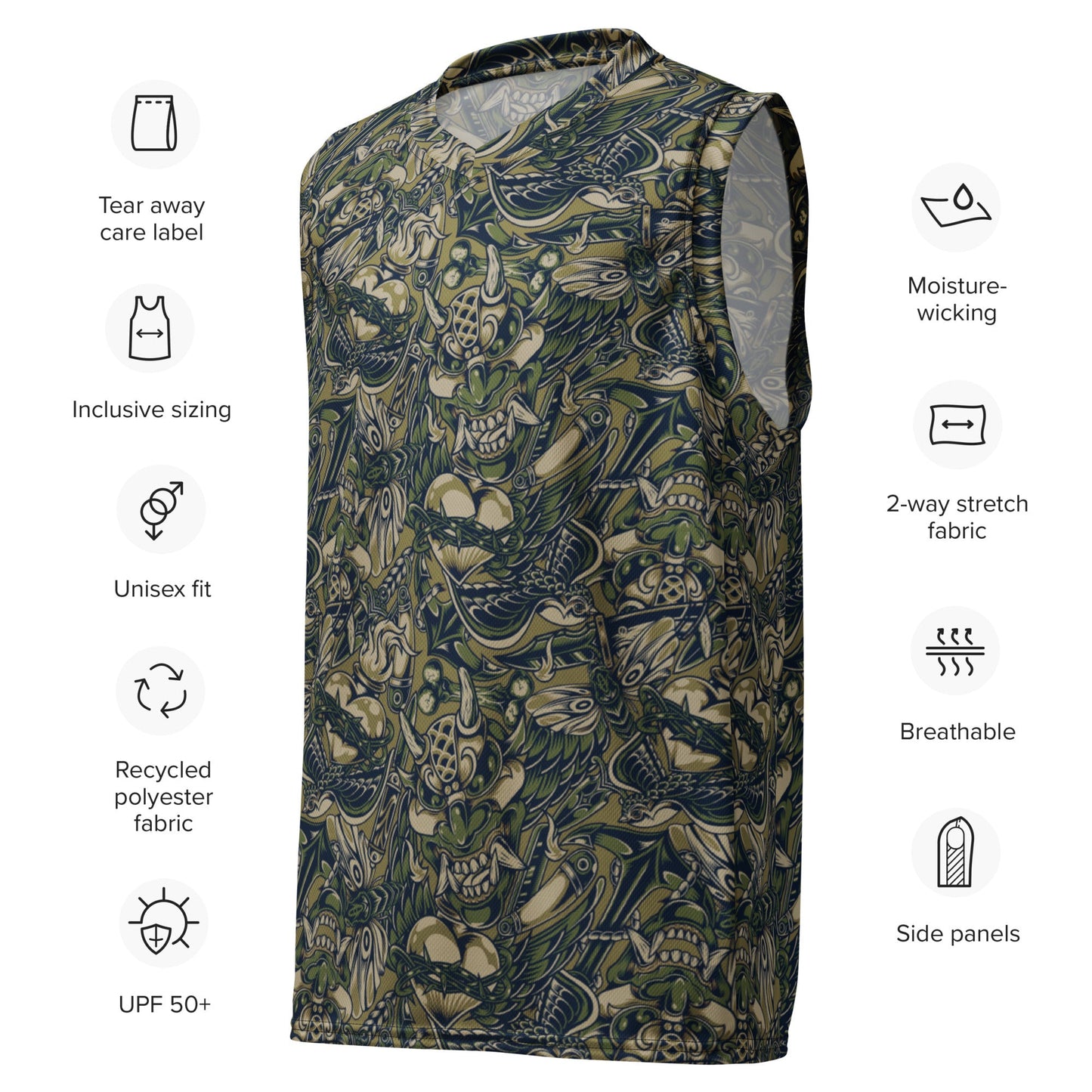 Kabuki Phantom Multi-terrain CAMO unisex basketball jersey - Basketball Jerseys