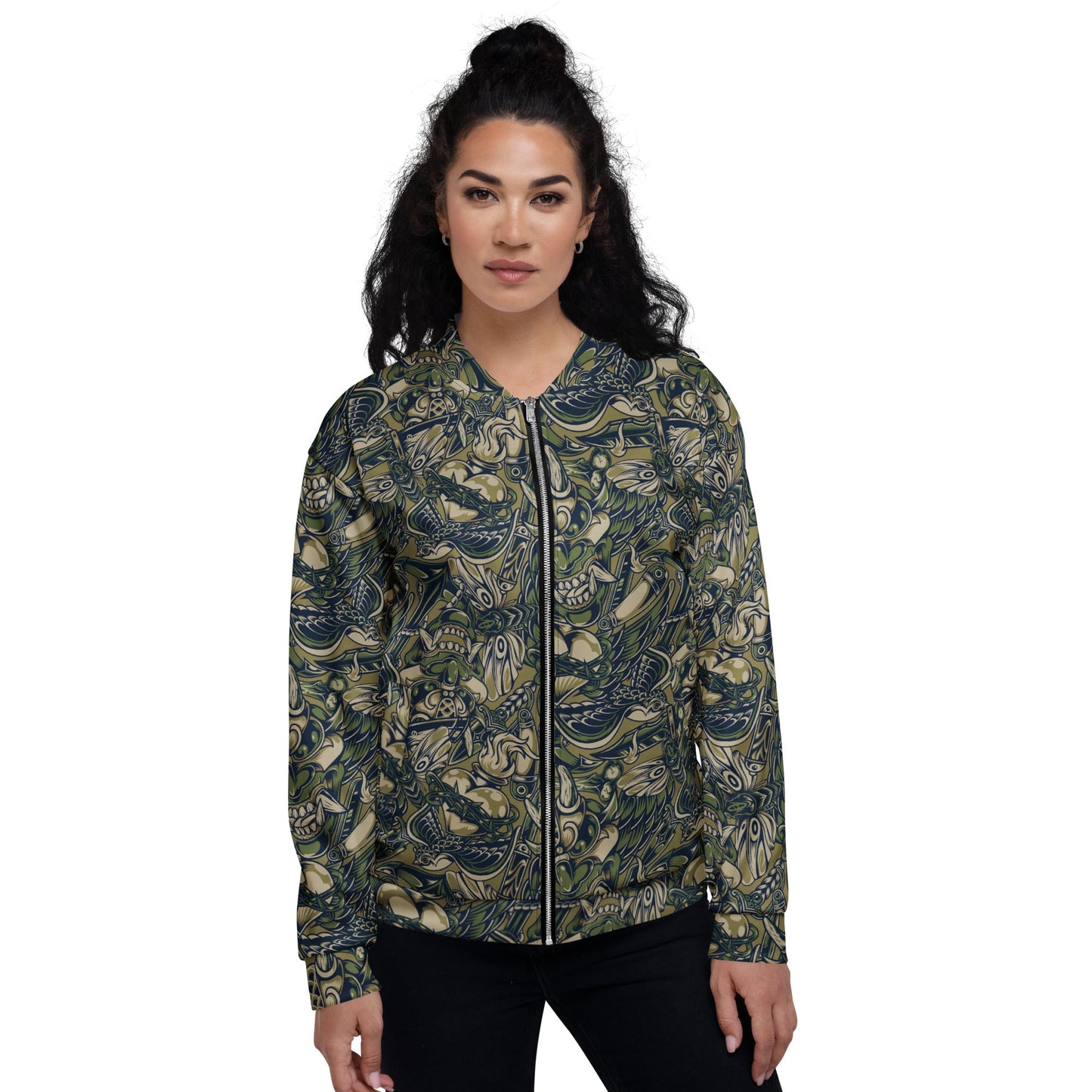 Kabuki Phantom Multi-terrain CAMO Unisex Bomber Jacket - Jackets