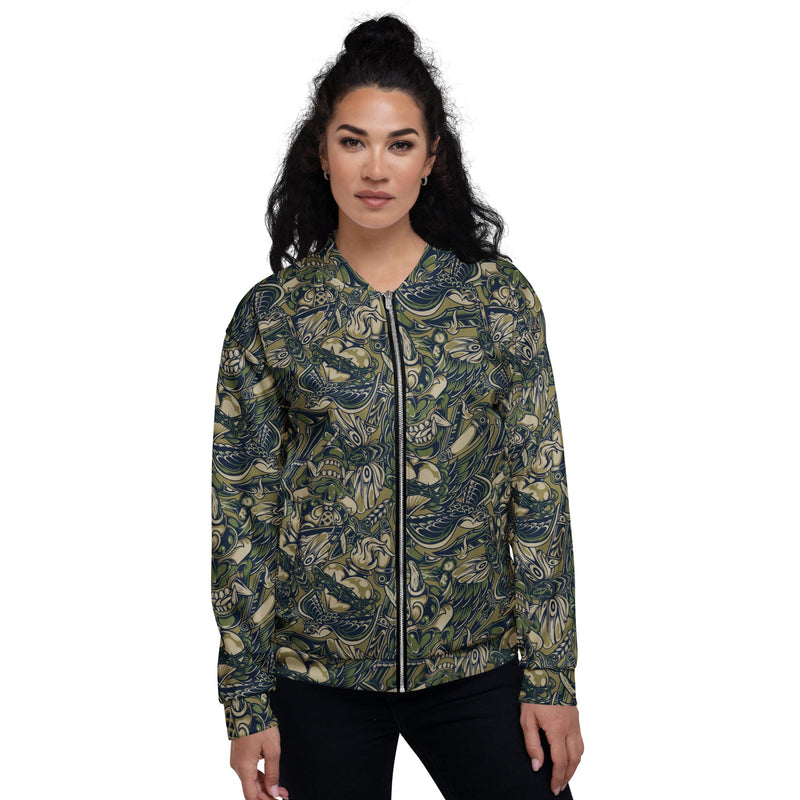 Kabuki Phantom Multi-terrain CAMO Unisex Bomber Jacket