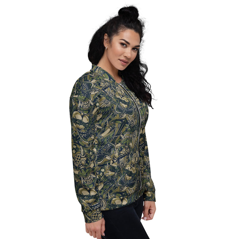Kabuki Phantom Multi-terrain CAMO Unisex Bomber Jacket