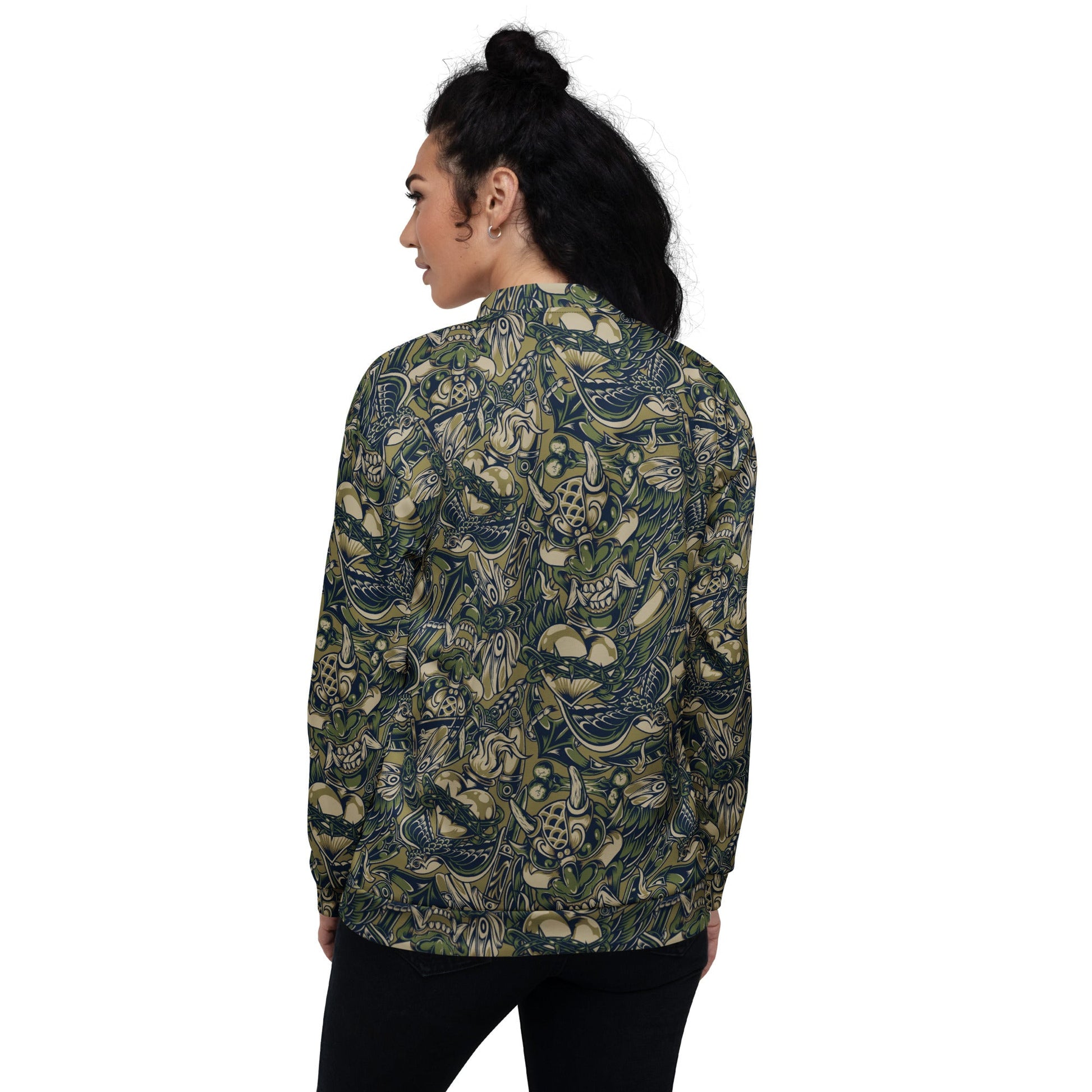 Kabuki Phantom Multi-terrain CAMO Unisex Bomber Jacket - Jackets