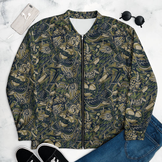 Kabuki Phantom Multi-terrain CAMO Unisex Bomber Jacket - Jackets