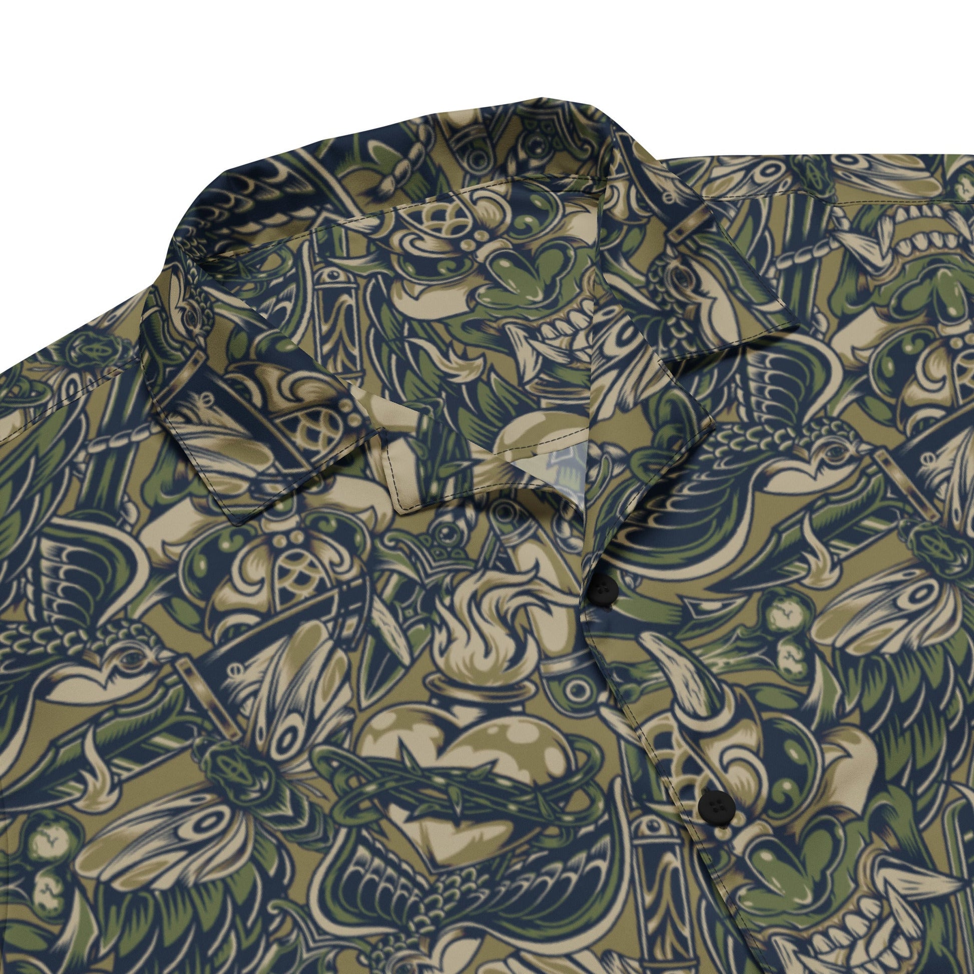 Kabuki Phantom Multi-terrain CAMO Unisex button shirt - Button Shirts