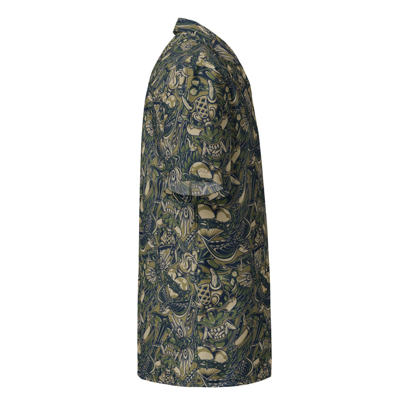 Kabuki Phantom Multi-terrain CAMO Unisex Short-Sleeve Button Shirt - Button-Up