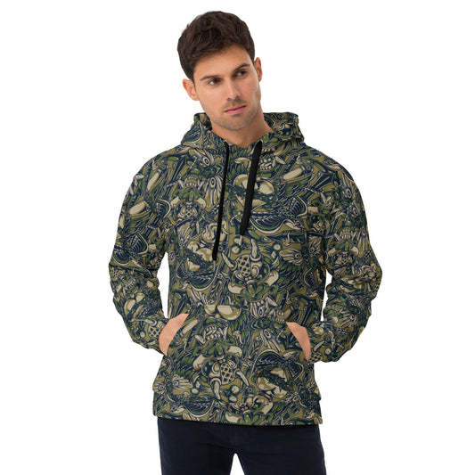 Kabuki Phantom Multi-terrain CAMO Unisex Hoodie - 2XS - Hoodies