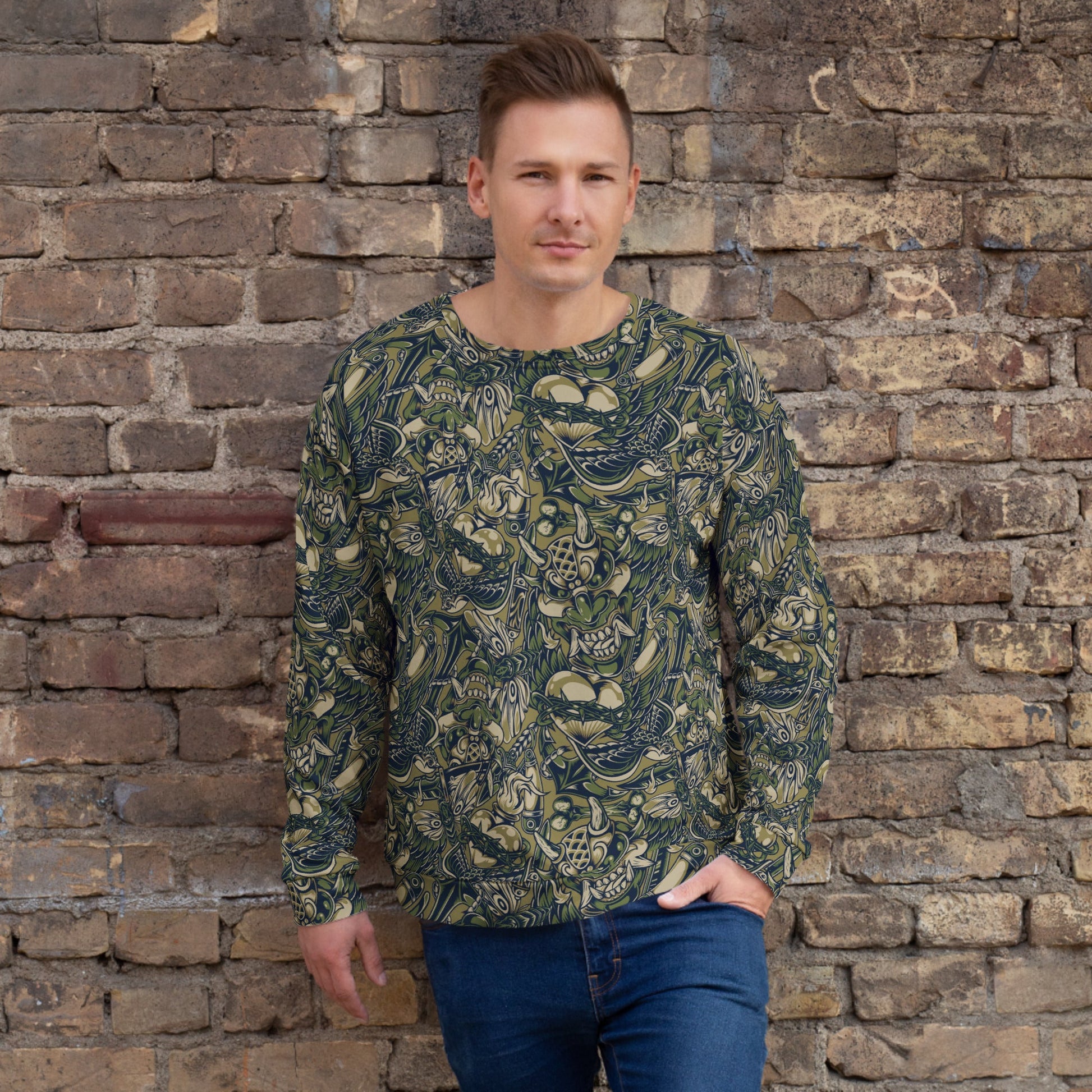 Kabuki Phantom Multi-terrain CAMO Unisex Sweatshirt - 2XS - Sweatshirts