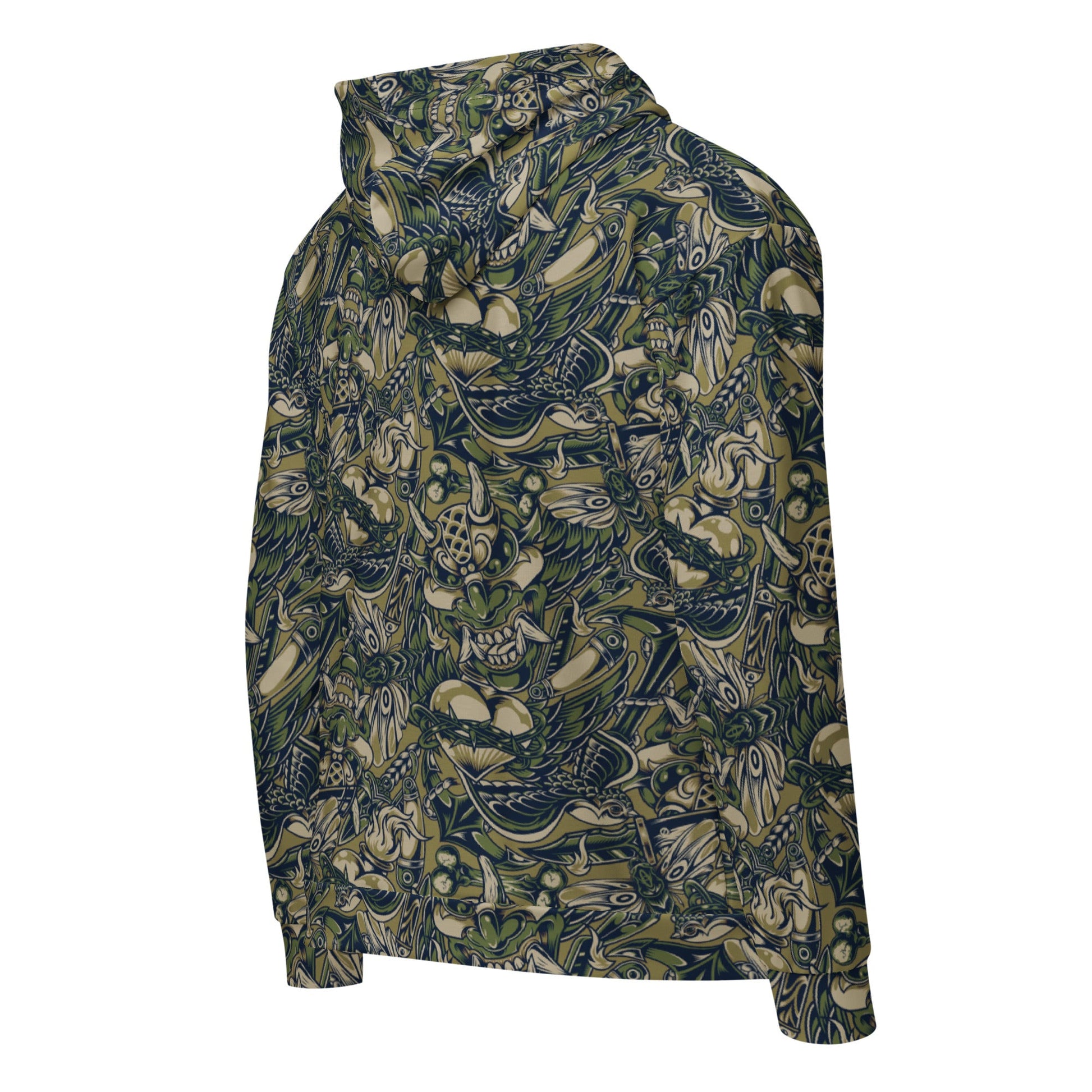 Kabuki Phantom Multi-terrain CAMO Unisex Zip Hoodie
