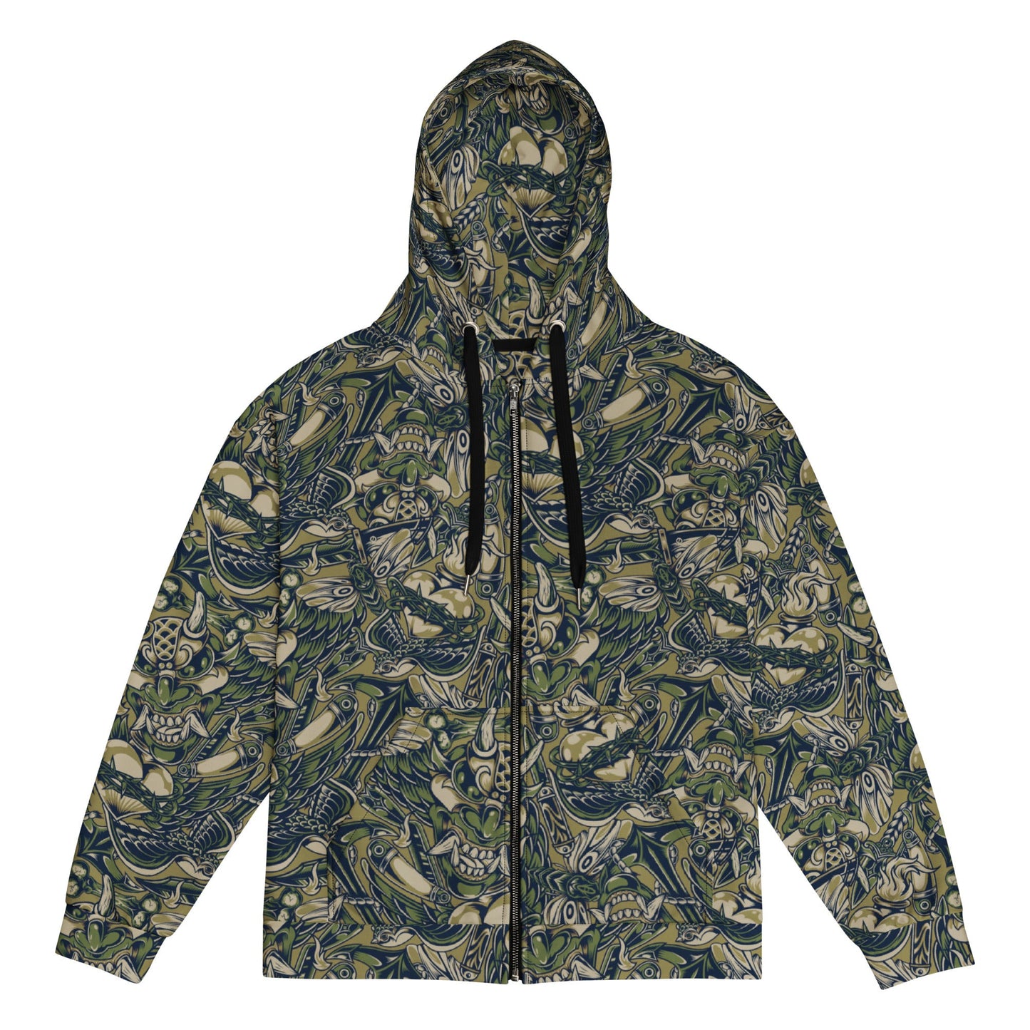 Kabuki Phantom Multi-terrain CAMO Unisex Zip Hoodie - 2XS